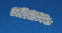 straight section of sandbags